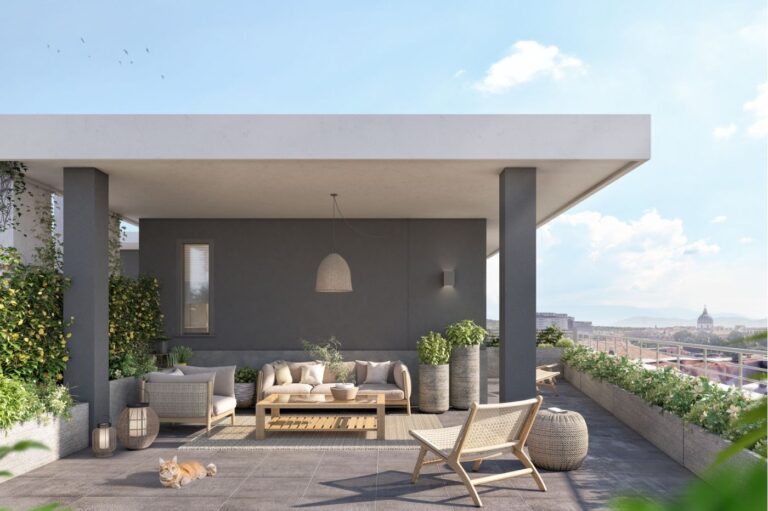 Terrazza Domus Ostiense Render Interno