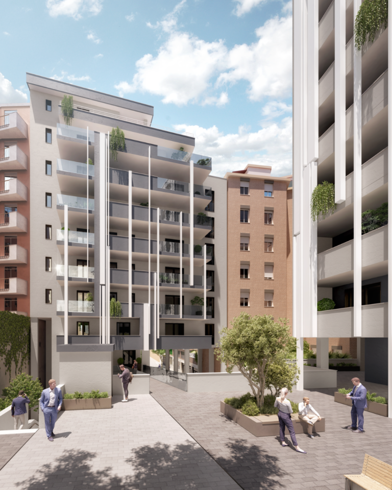 Render Esterno Domus Ostiense 2